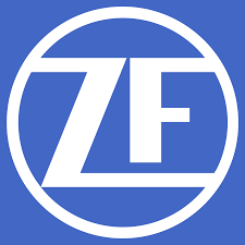 Kundenlogo, ZF, Blau, weiß, Schriftzug