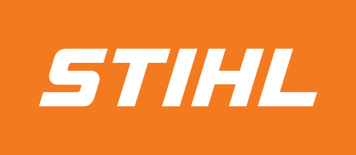 Kundenlog, Stihl, Orange, Weiß, Schriftzug