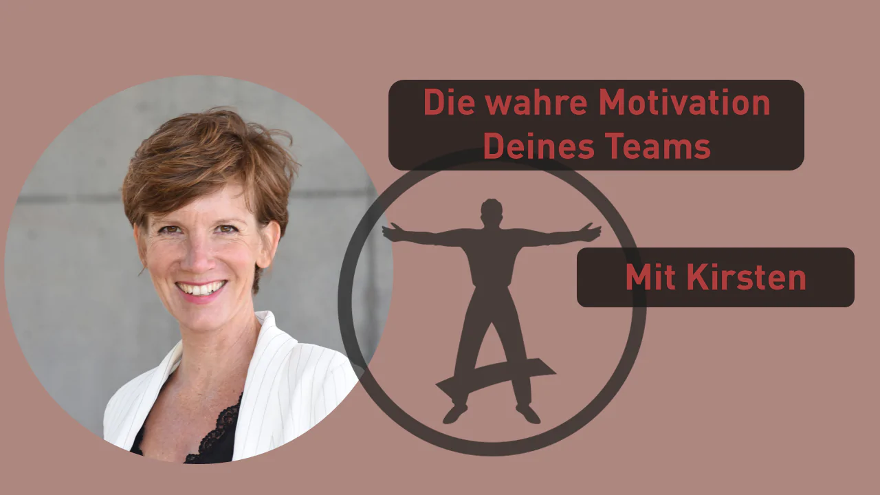 Cover für Webinar-Aufzeichnung: Entdecke die wahre Motivation Deiner Mitarbeitenden, Bild mit Frau und Firmenlogo Stage Academy, Hintergrundfarbe rosa